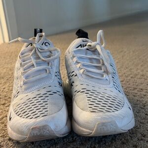 Nike White and Black Mesh Sneakers